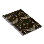 Carnet Dentelle ancienne, motif sans couture géométrique. (Côté Droit)