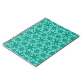 Carnet Dentelle antique - turquoise et aqua (Côté gauche)