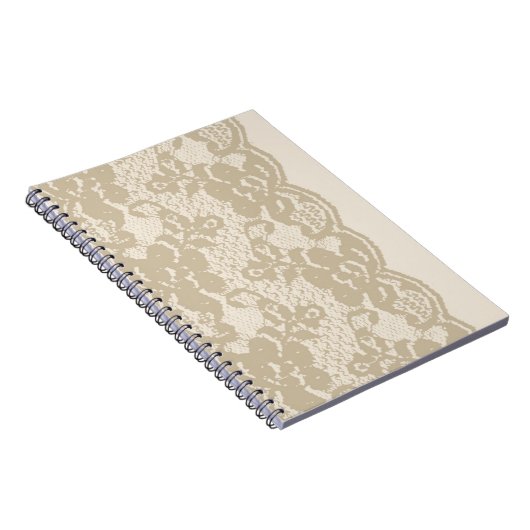 Carnet Dentelle beige (Côté Droit)