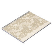 Carnet Dentelle beige (Côté gauche)
