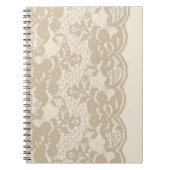 Carnet Dentelle beige (Devant)