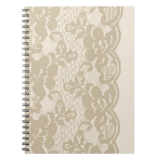 Carnet Dentelle beige (Devant)