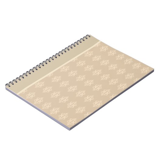 Carnet dentelle beige et crème (Côté gauche)