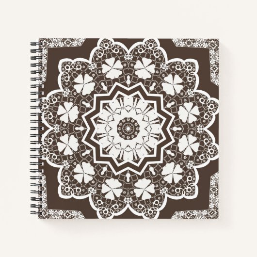 Carnet Dentelle blanche (Devant)