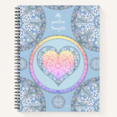 Carnet Dentelle en céramique bleu clair (Devant)