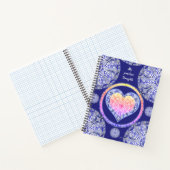 Carnet dentelle en céramique Bleu de Grèce (Intérieur)