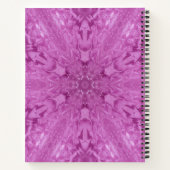 Carnet Dentelle féminine rose Kaleidoscope Flocon de neig (Dos)