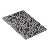 Carnet Dentelle nette noire avec le motif de léopard sur (Côté Droit)