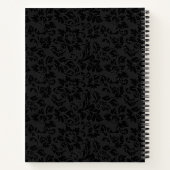 Carnet Dentelle noire Damas (Dos)