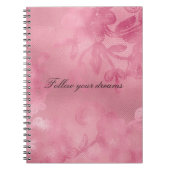 Carnet Dentelle rose chic (Devant)