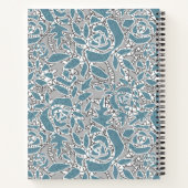 Carnet Dentelle sans couture roses romantique rétro vinta (Dos)