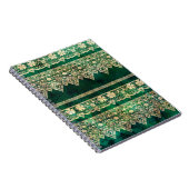 Carnet dentelle verte vintage (Côté Droit)