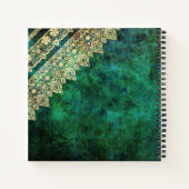 Carnet dentelle verte vintage (Dos)