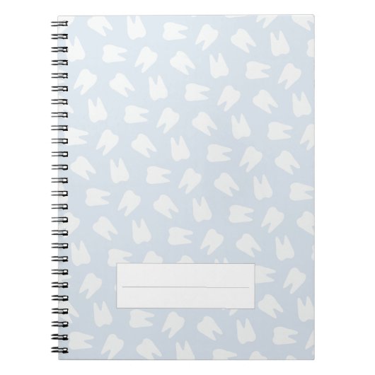 Carnet Dentist Tooth Motif assistante dentaire Baby Blue (Devant)