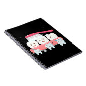 Carnet Dentiste Joyeux Dents Brosse à dents Assistant den (Côté Droit)