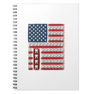Carnet Dentiste Patriotique Dent Drapeau
