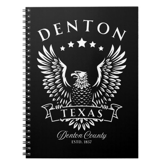 Carnet Denton Texas Vintage Eagle (Devant)