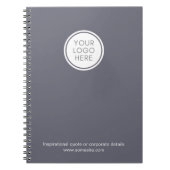 Carnet d'entreprise avec logo et informations comm (Devant)