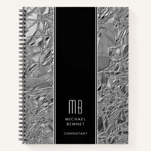 Carnet d'entreprise métallurgique monogramme