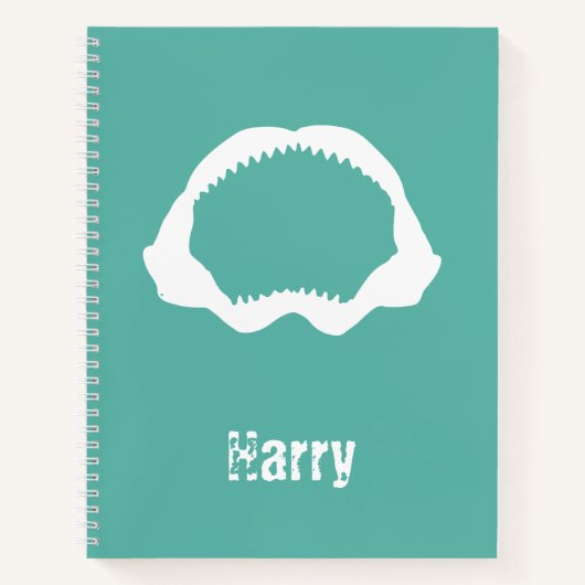 Carnet Dents de requin et Jaw Fun Marine Faune (Devant)