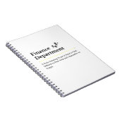 Carnet Département des finances (Côté Droit)