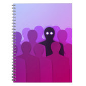 Carnet Déplaisant Fantôme Éffrayant Art Psychedélique Vio (Devant)