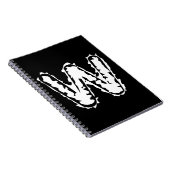 Carnet Déplaisant Monogramme blanc sur noir (Côté Droit)