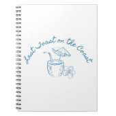 Carnet Dernier toast sur la Côte Bachelorette Party Desig (Devant)