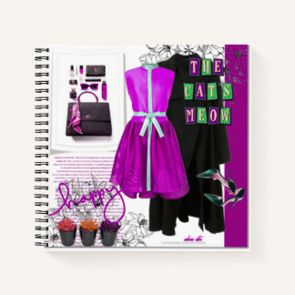 Carnet Derniers styles Mode Set Vêtements Art Blank