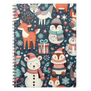 Carnet des animaux d'hiver