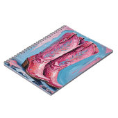 Carnet des bottes pour fille rose (Côté gauche)