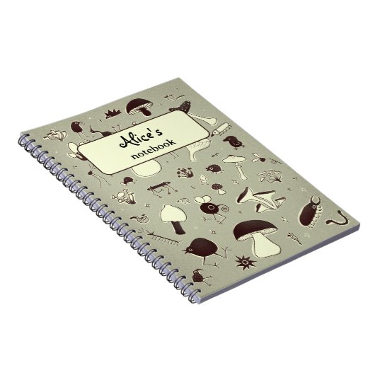 Carnet des champignons et des créatures forestière (Côté Droit)