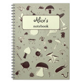 Carnet des champignons et des créatures forestière (Devant)