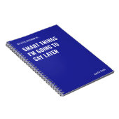 Carnet Des choses intelligentes que je vais dire plus tar (Côté Droit)