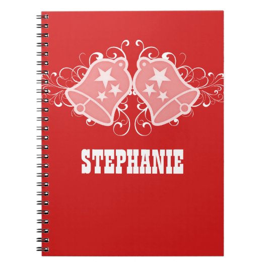 Carnet des cloches de vacances et des perles, roug (Devant)