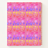 Carnet des coeurs colorés (Dos)