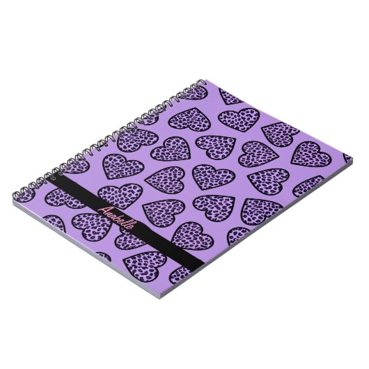 Carnet des coeurs d'impression de Cheetah (Côté gauche)