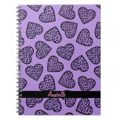 Carnet des coeurs d'impression de Cheetah (Devant)