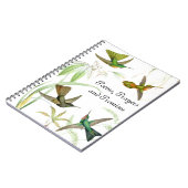 Carnet des colibris de Goulds (Côté gauche)