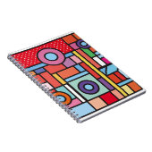 Carnet Des éléments géométriques tendance memphis design. (Côté Droit)