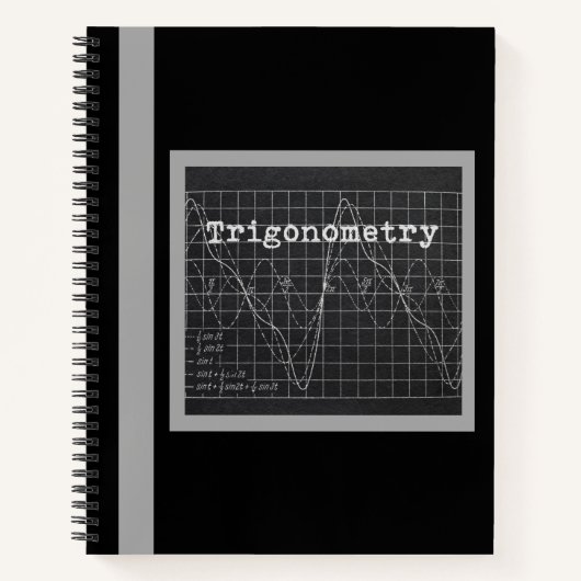 CARNET DES ÉQUATIONS DE TRIGONOMÉTRIE (NOIR) (Devant)