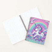 carnet des étoiles d'or rose unicorne (Intérieur)