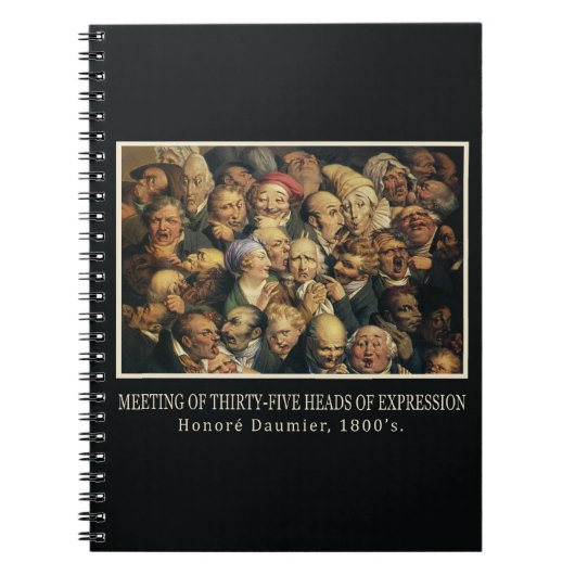 Carnet des expressions de Daumier (Devant)