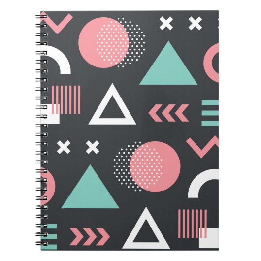 Carnet Des figures géométriques de conception motif trans (Devant)