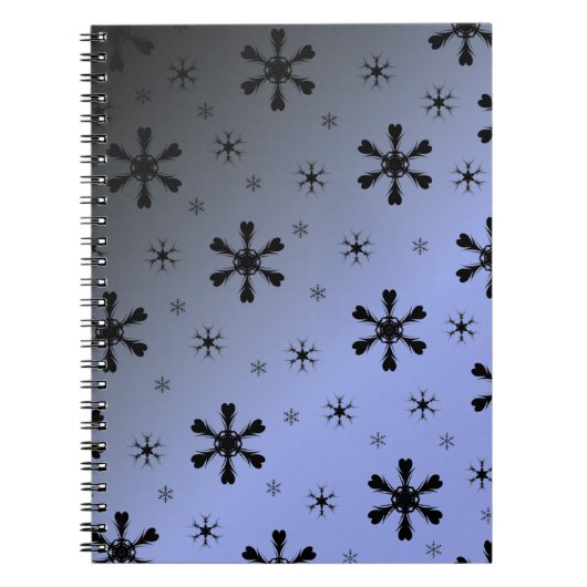 Carnet des flocons de neige foncés (Devant)