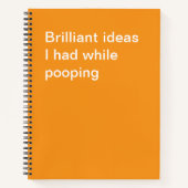 Carnet Des idées brillantes que j'ai eu en faisant des ca (Devant)