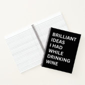 Carnet Des Idées Brillantes Que J'Avais En Boissant Du Ca (Intérieur)
