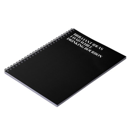 Carnet Des Idées Brillantes Que J'Avais En Boyant Du Bour (Côté gauche)