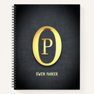 Carnet des initiales d'or