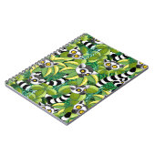 Carnet Des lémuriens de Madagascar dans la jungle exotiqu (Côté gauche)